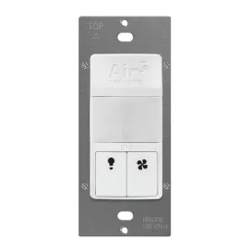 120V Occupancy/Vacancy Motion Light Switch with Fan Timer Switch Single Pole White