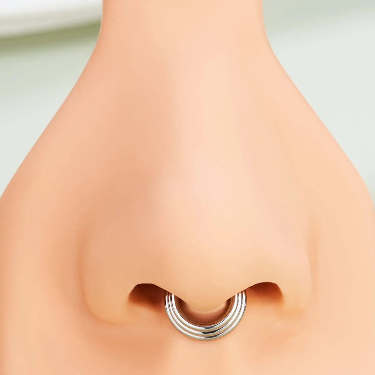 16G Stacked Hinged Segment Septum Ring