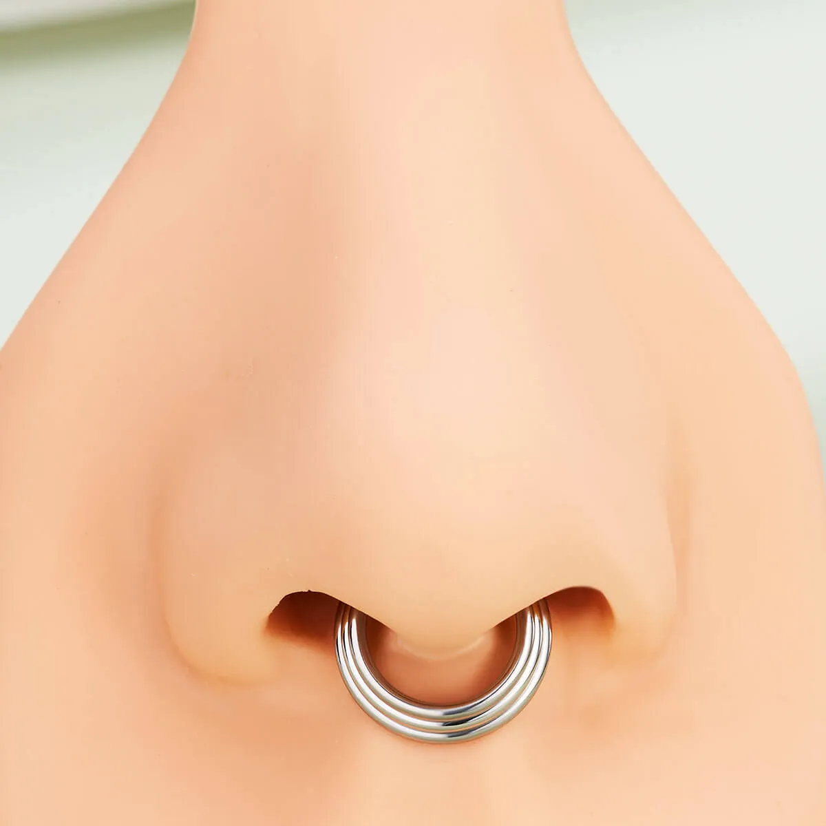 16G Stacked Hinged Segment Septum Ring