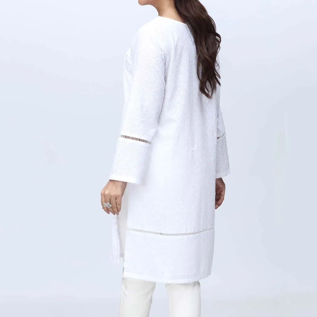 1PC-Embroidered ChikanKari Shirt PS4170