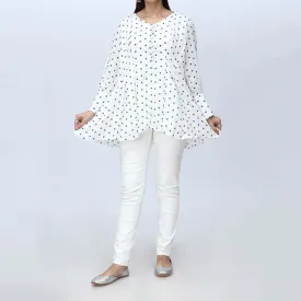 1PC- Printed Georget Top PS4296