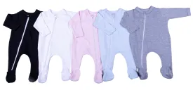 2-Pack Zip Blank Babygros Made From 100% Cotton