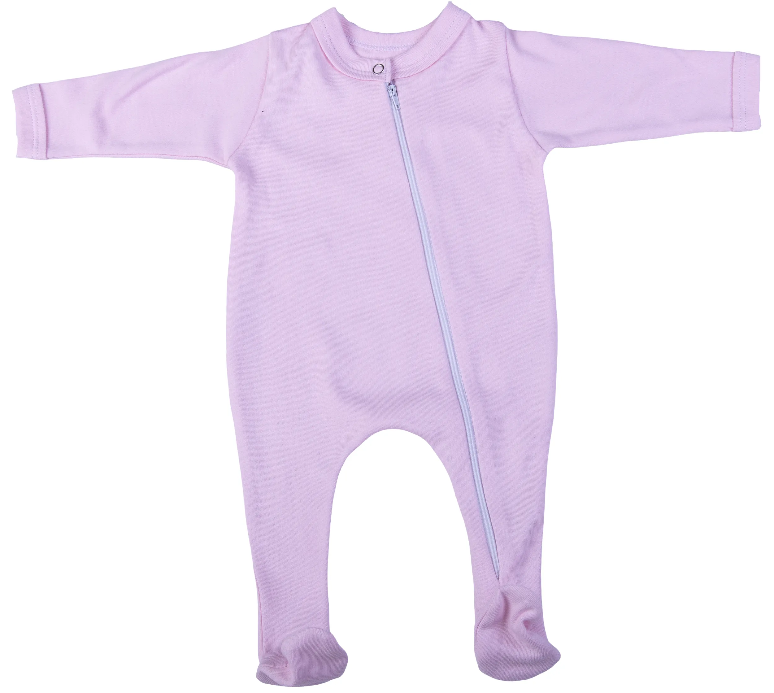 2-Pack Zip Blank Babygros Made From 100% Cotton