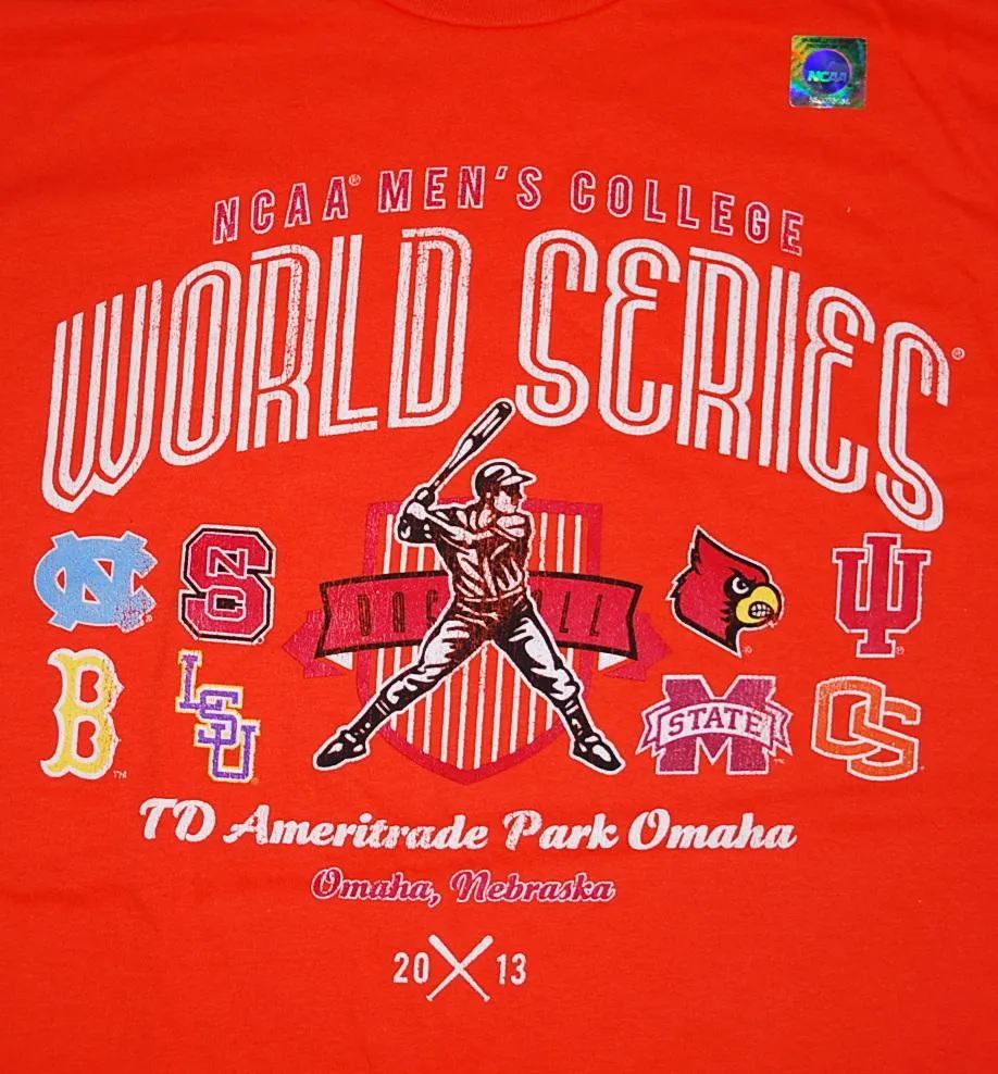 2013 College World Series CWS Teams Omaha The Victory T-Shirt Orange