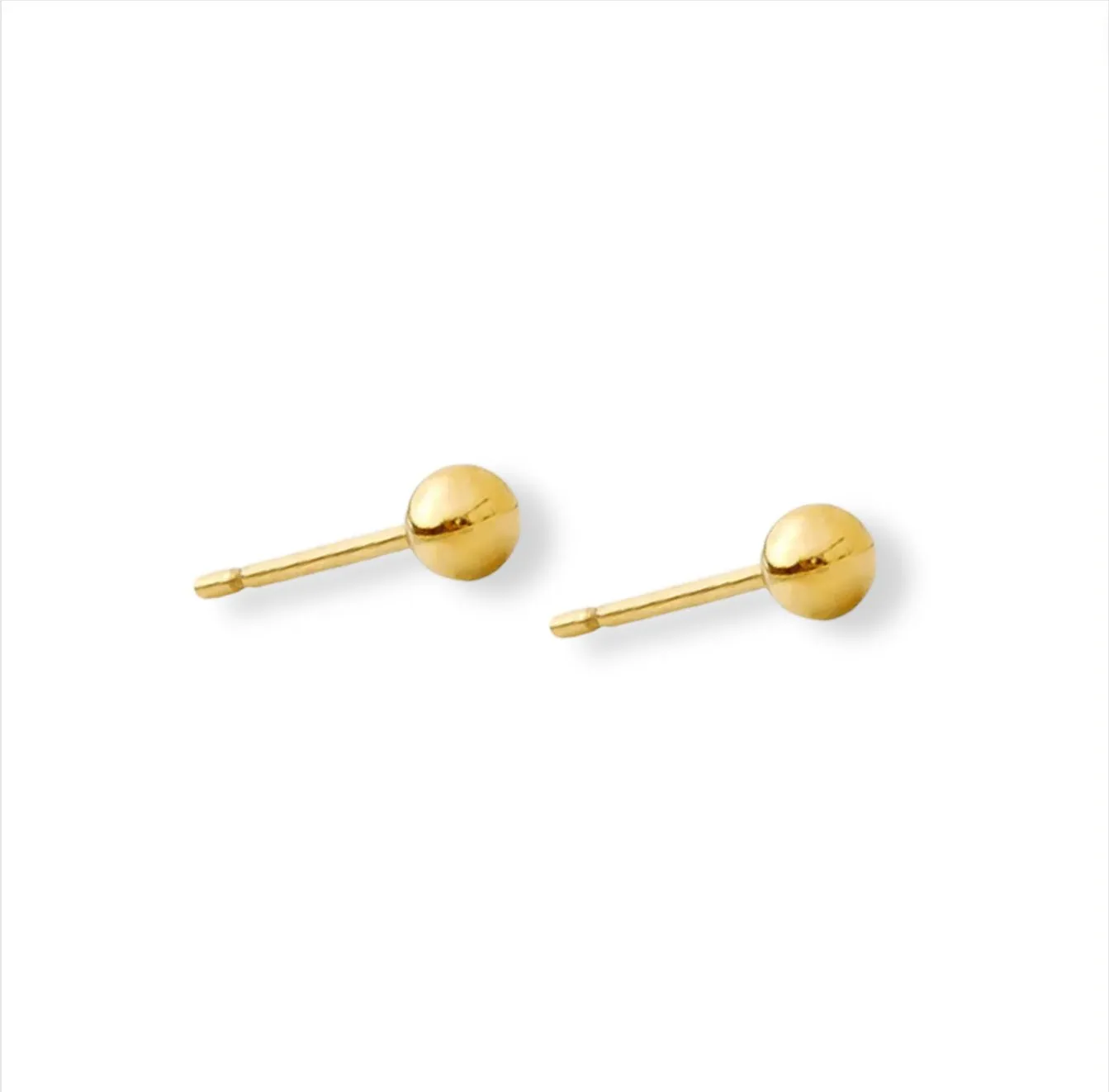 3mm Ball Stud Earrings