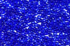 Admiral Blue Transparent Preciosa Seeds Beads