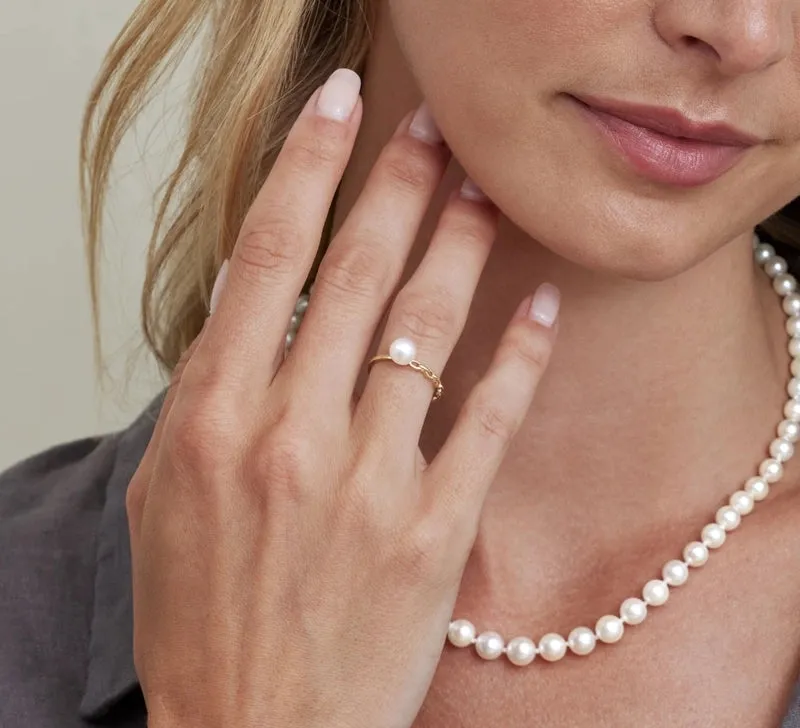 Akoya Pearl Daphne Ring