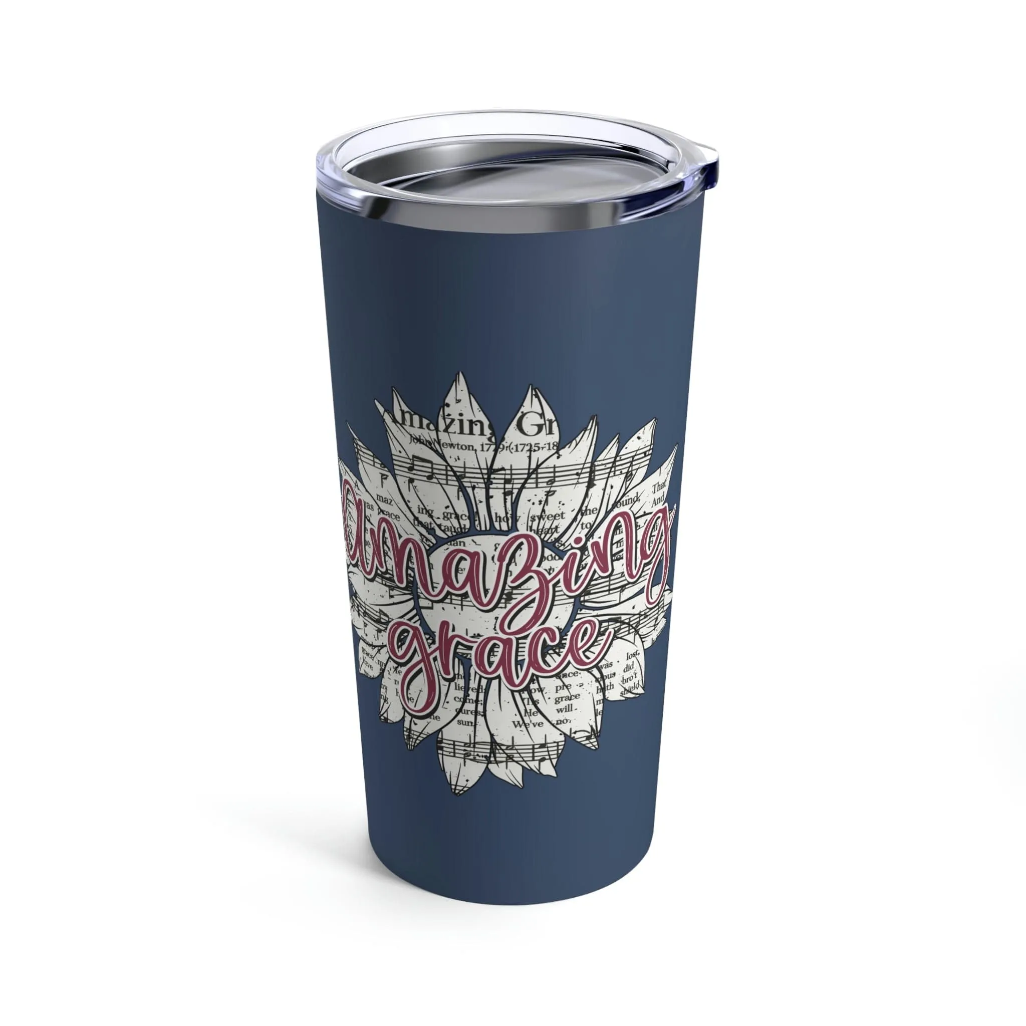 Amazing Grace Sunflower Tumbler 20oz