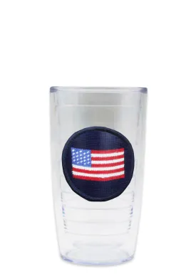 AMERICAN FLAG NEEDLEPOINT TERVIS TUMBLER