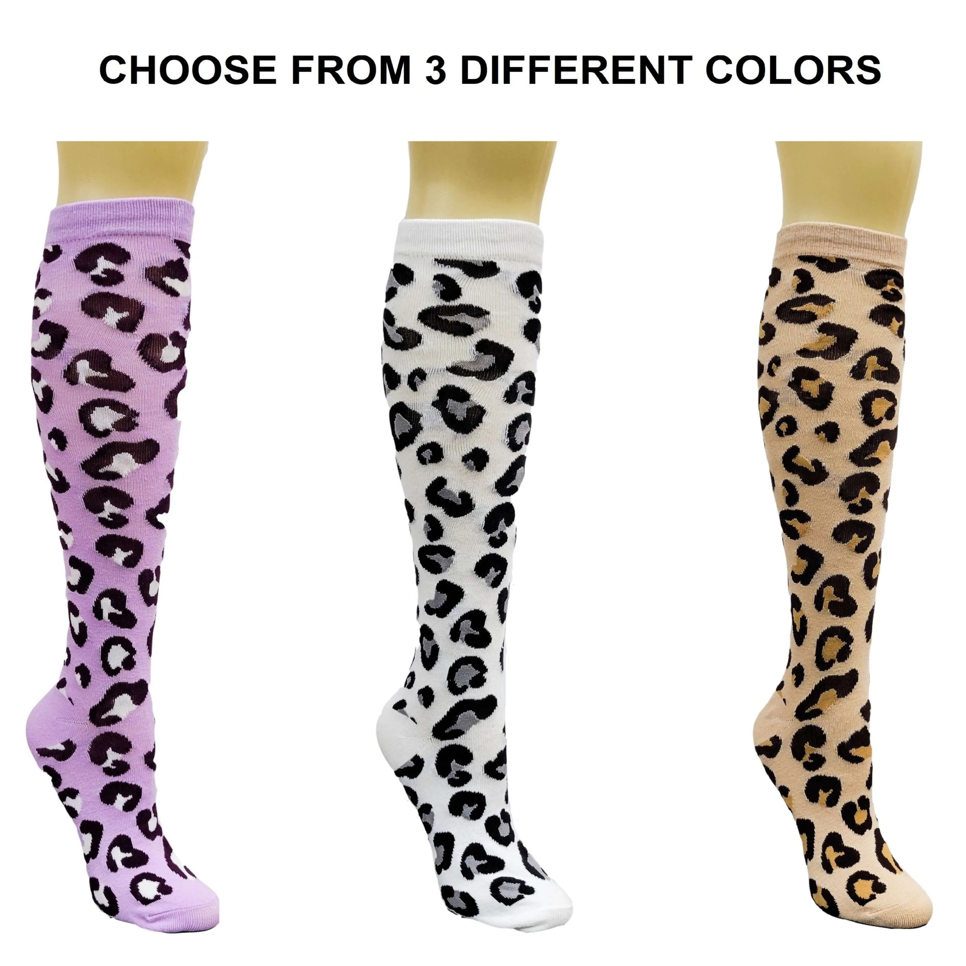 Animal (Leopard) Print Socks (Knee High)