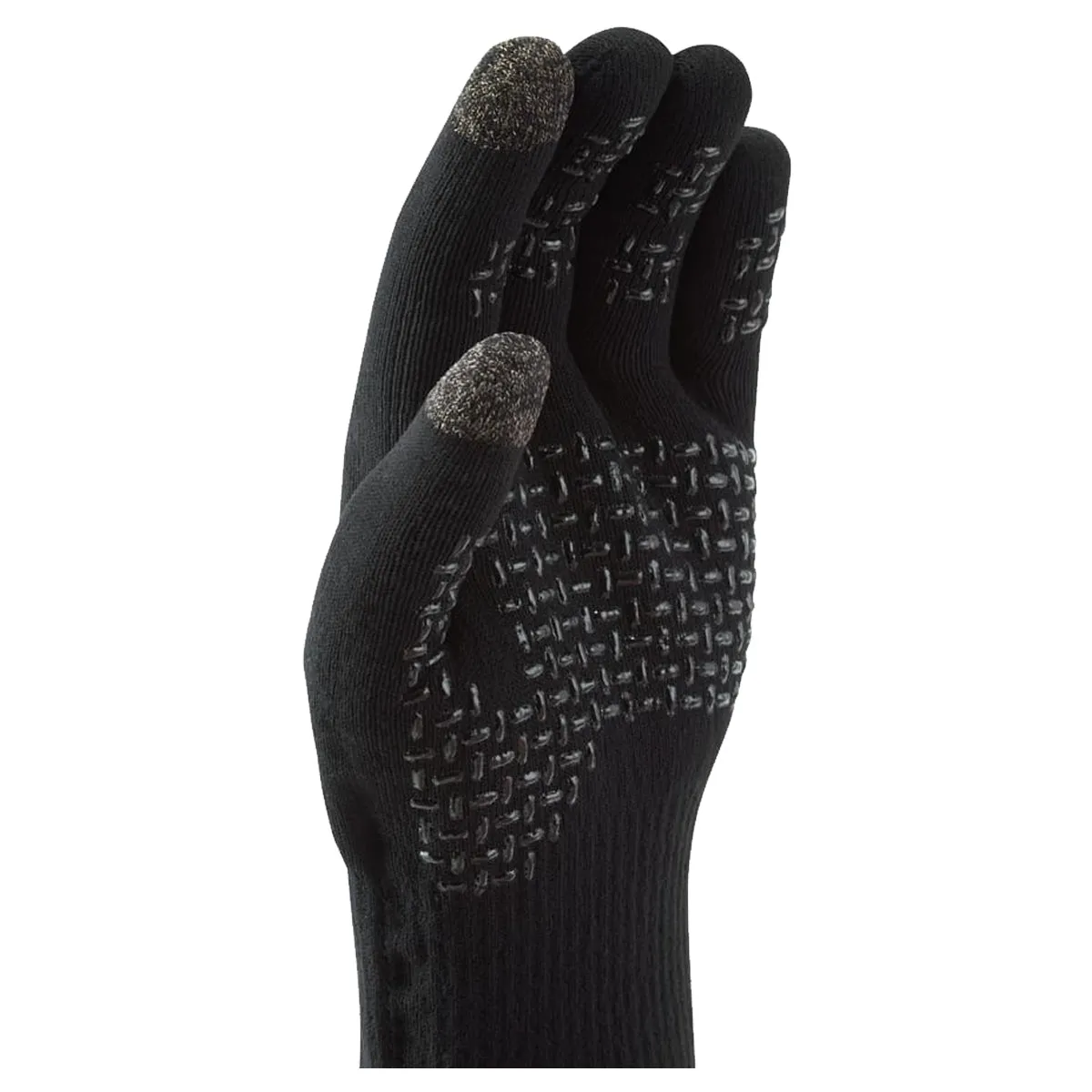 Anmer Waterproof All Weather Ultra Grip Knitted Glove - Black