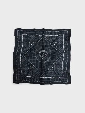 Bandana in Mountain Grid: Black