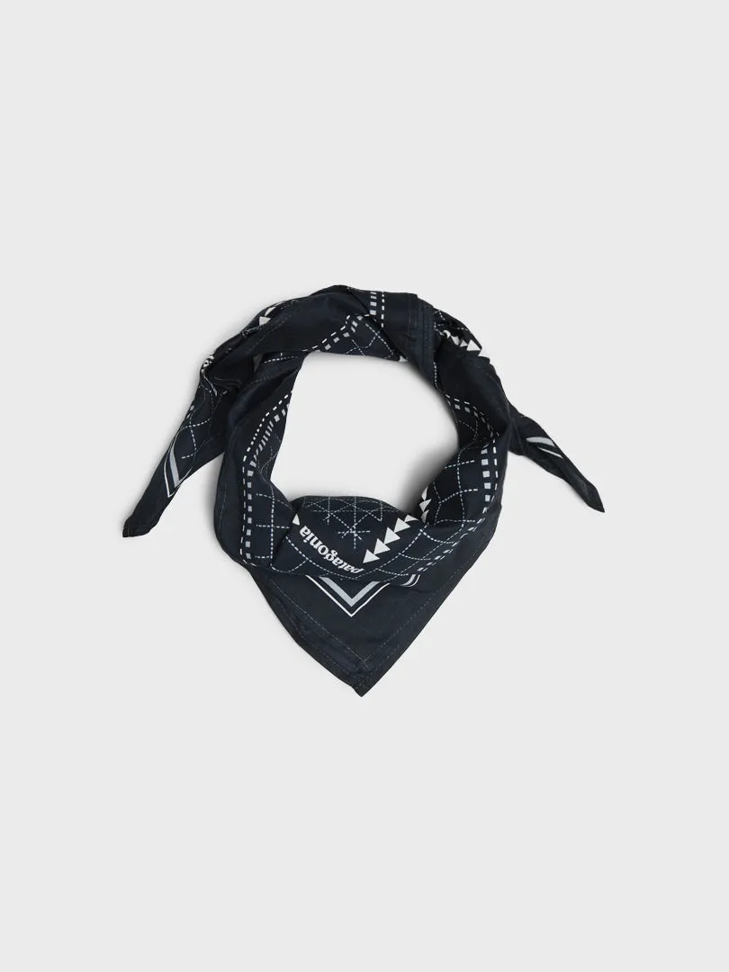 Bandana in Mountain Grid: Black