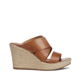 Bella Dark Tan Espadrille Mules