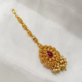 Bhavi Jewels Gold Plated Maangtikka