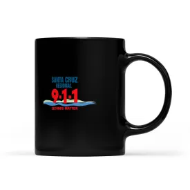 Black Mug - Santa Cruz 911 blue logo