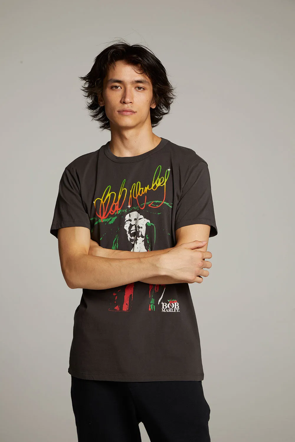 Bob Marley Live On Stage Crew Neck Tee