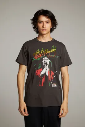 Bob Marley Live On Stage Crew Neck Tee