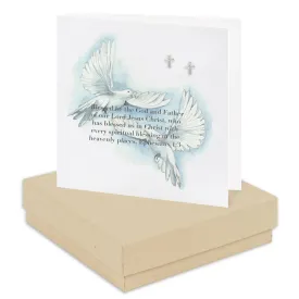 Boxed Pair of Doves Earring Card