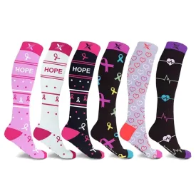 Breast Cancer Awareness Collection Socks (6-Pairs)