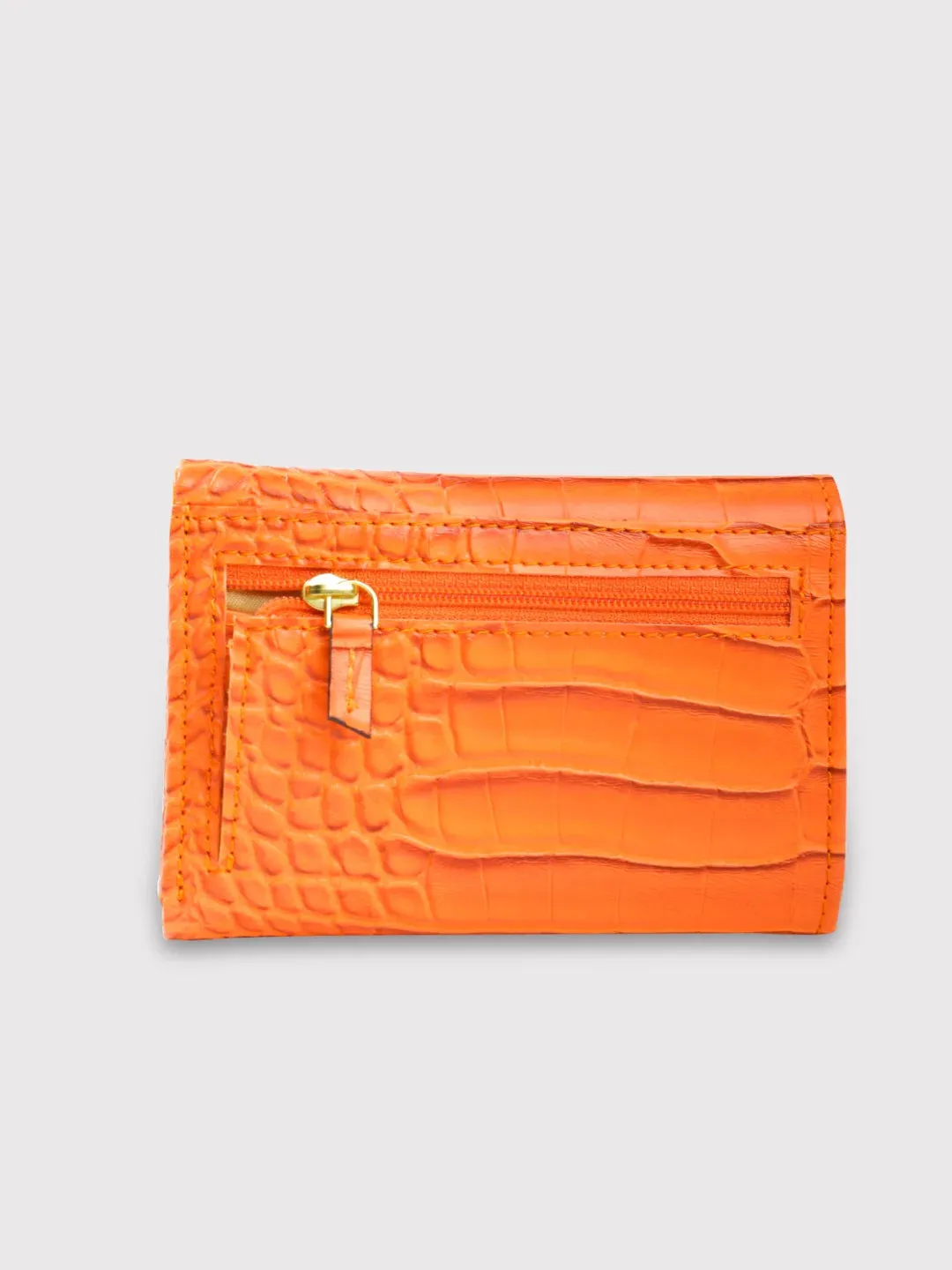 Caprese Luna Wallet Small Trifold Orange