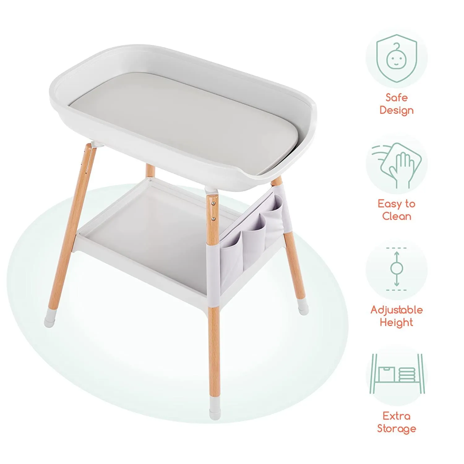 Children of Design Deluxe Diaper Changing Table with Pad