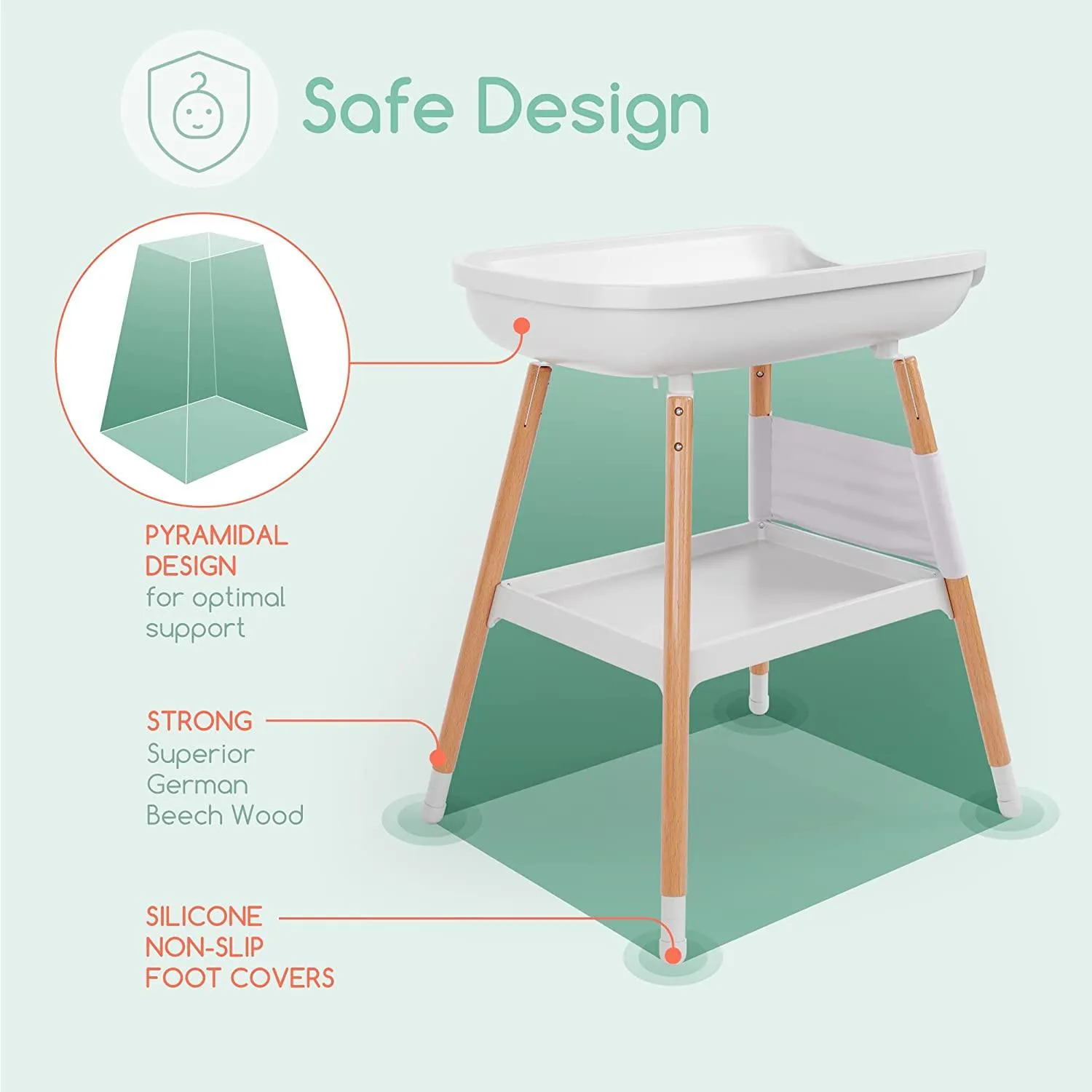 Children of Design Deluxe Diaper Changing Table with Pad