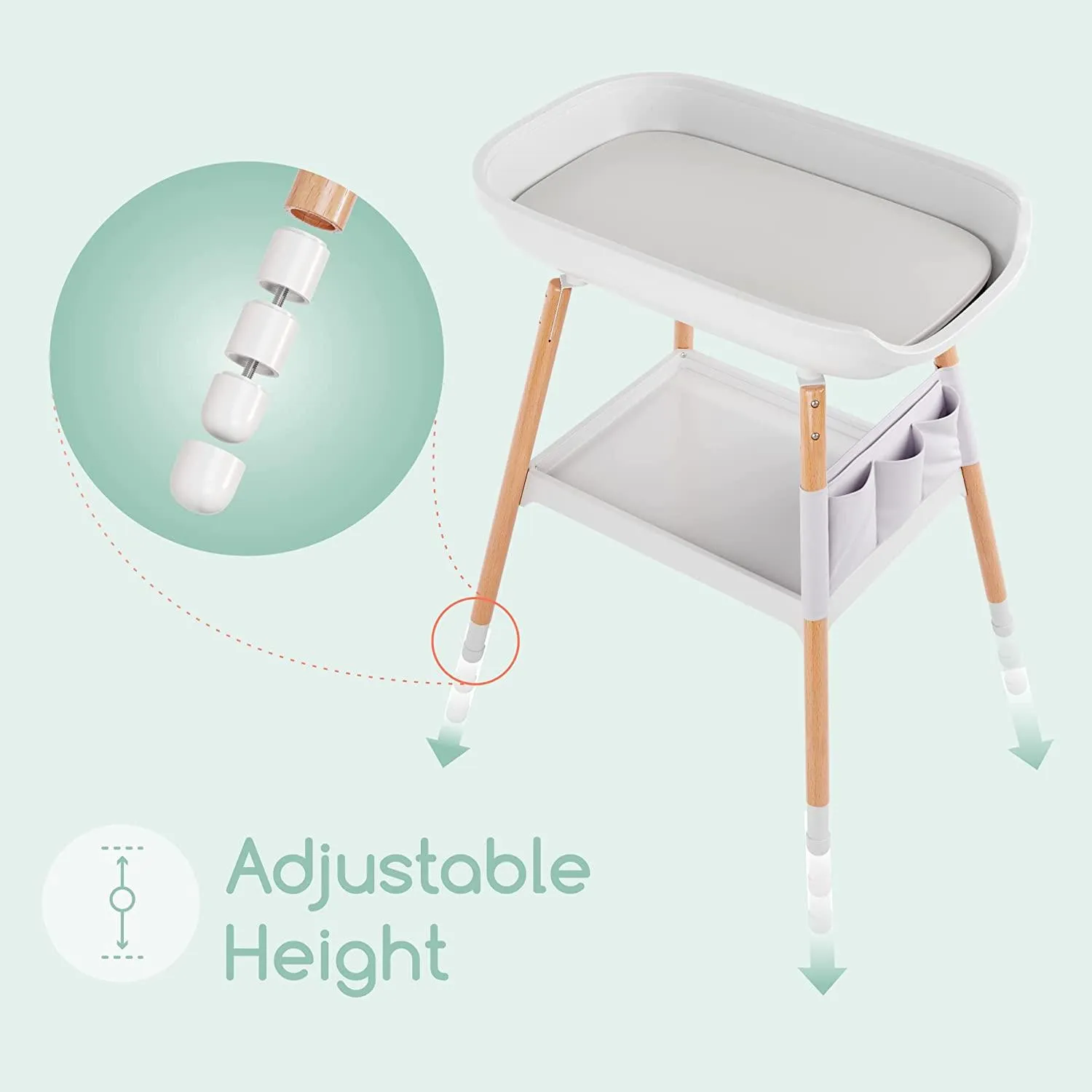 Children of Design Deluxe Diaper Changing Table with Pad