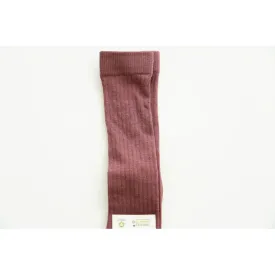 Children's Organic Cotton Knee High Socks - Burlwood