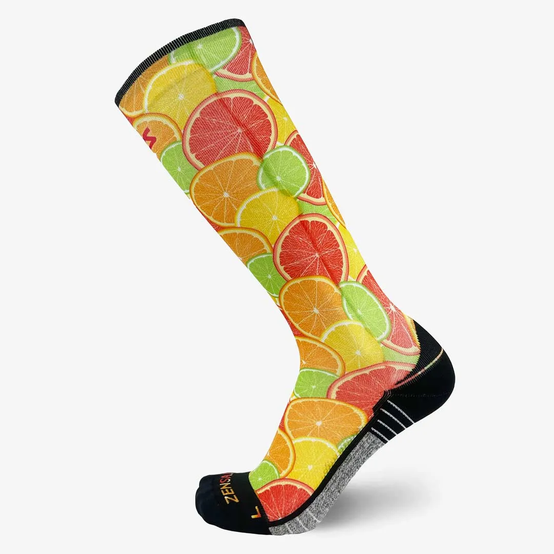 Citrus Compression Socks (Knee-High)