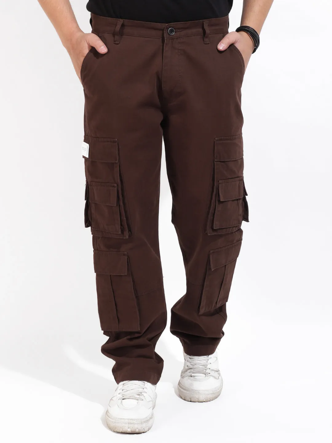 Coffee Multi-Pocket Designer Cargo