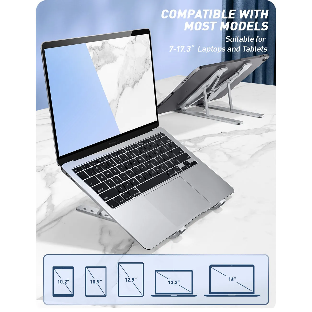 Cosmo Laptop Stand - Silver