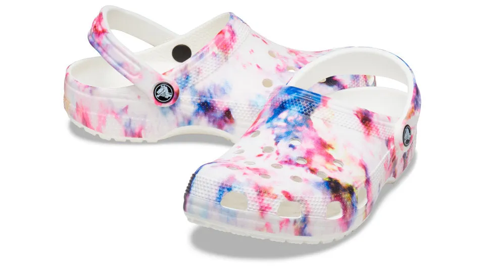 Crocs Classic Tie Dye Graphic Clog Garnet Multi