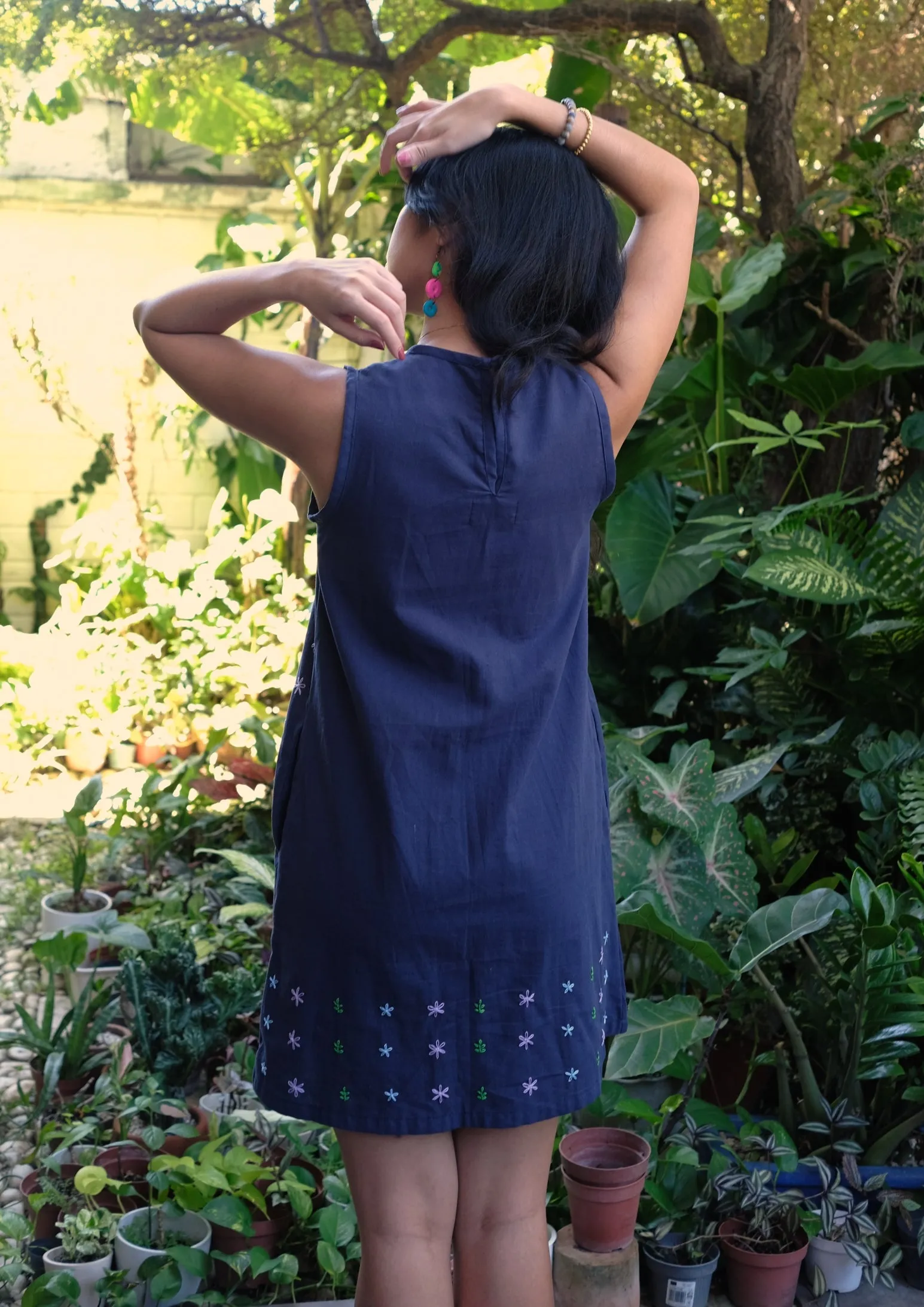 daisy dress - navy blue