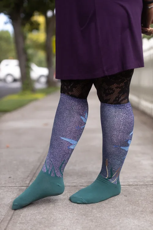 Dragonfly Shimmer Stretch-It Knee High