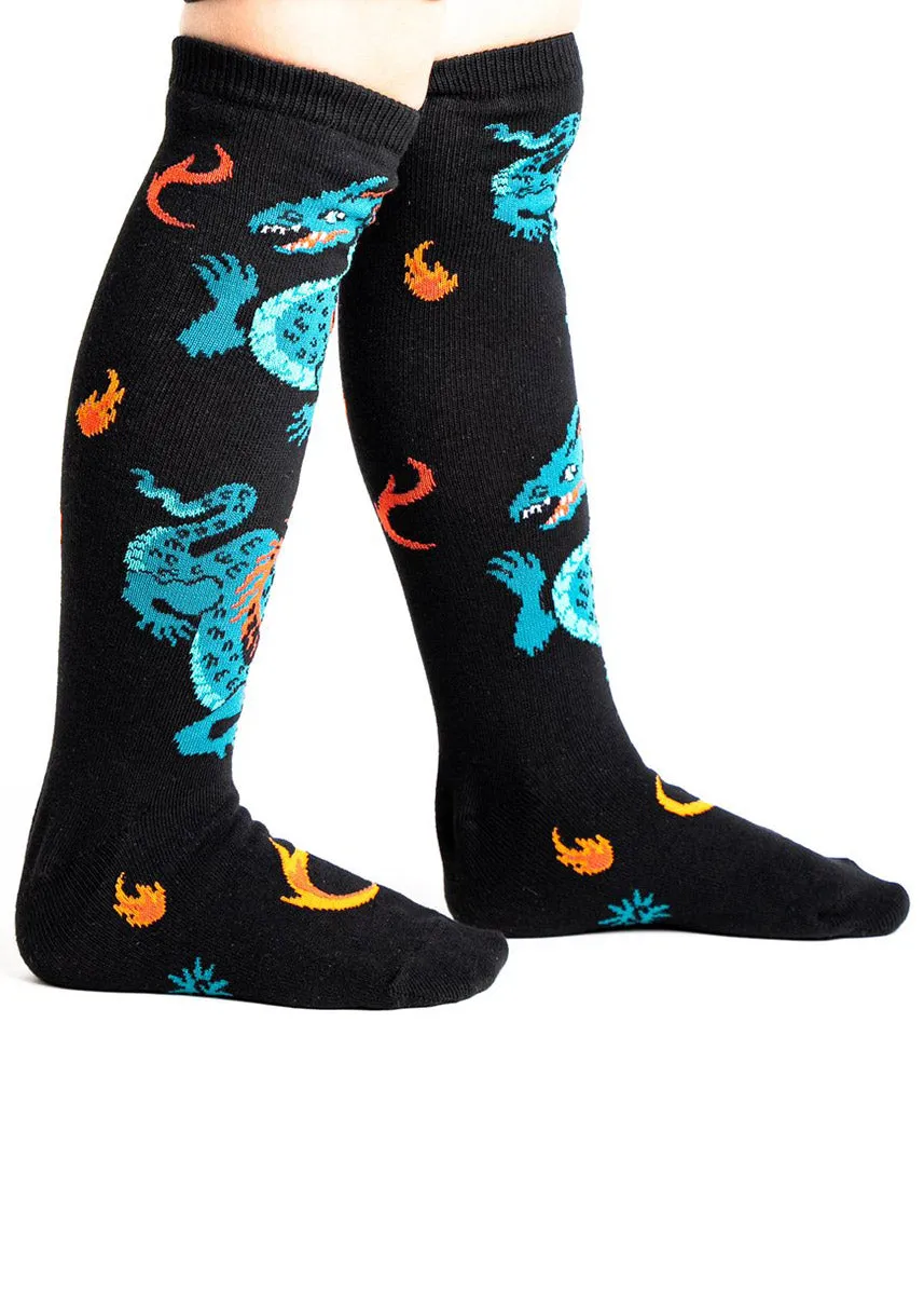 Fire Dragon Kids' Knee Socks