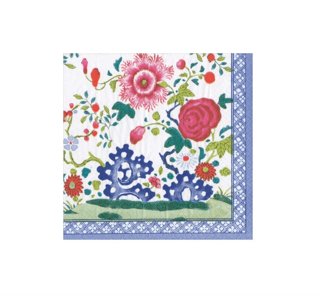 Floral Porcelain Cocktail Napkins