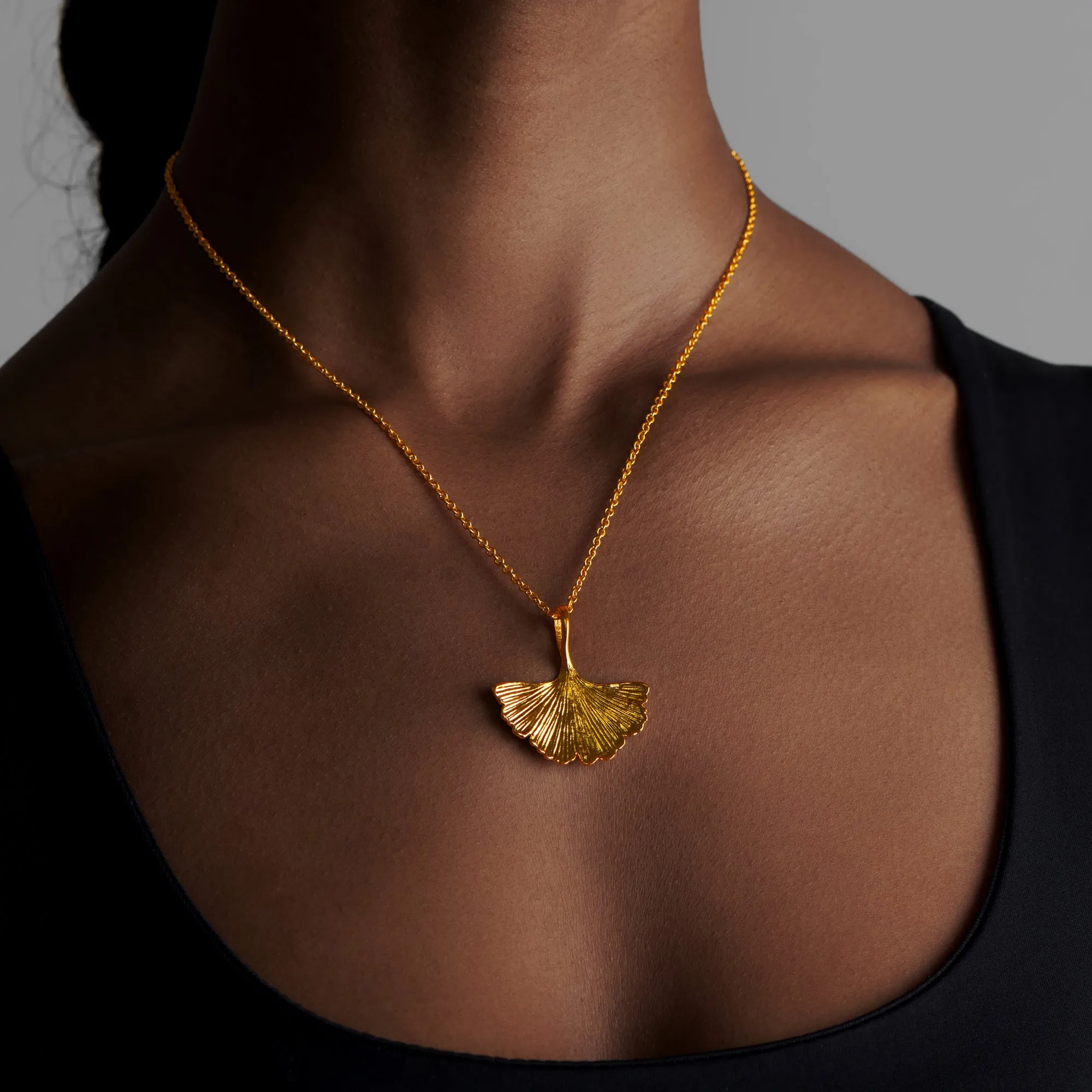 Ginkgo Leaf Pendant