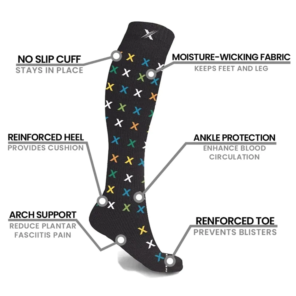 Glow in the Dark Compression Socks (3-Pairs)