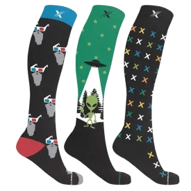 Glow in the Dark Compression Socks (3-Pairs)