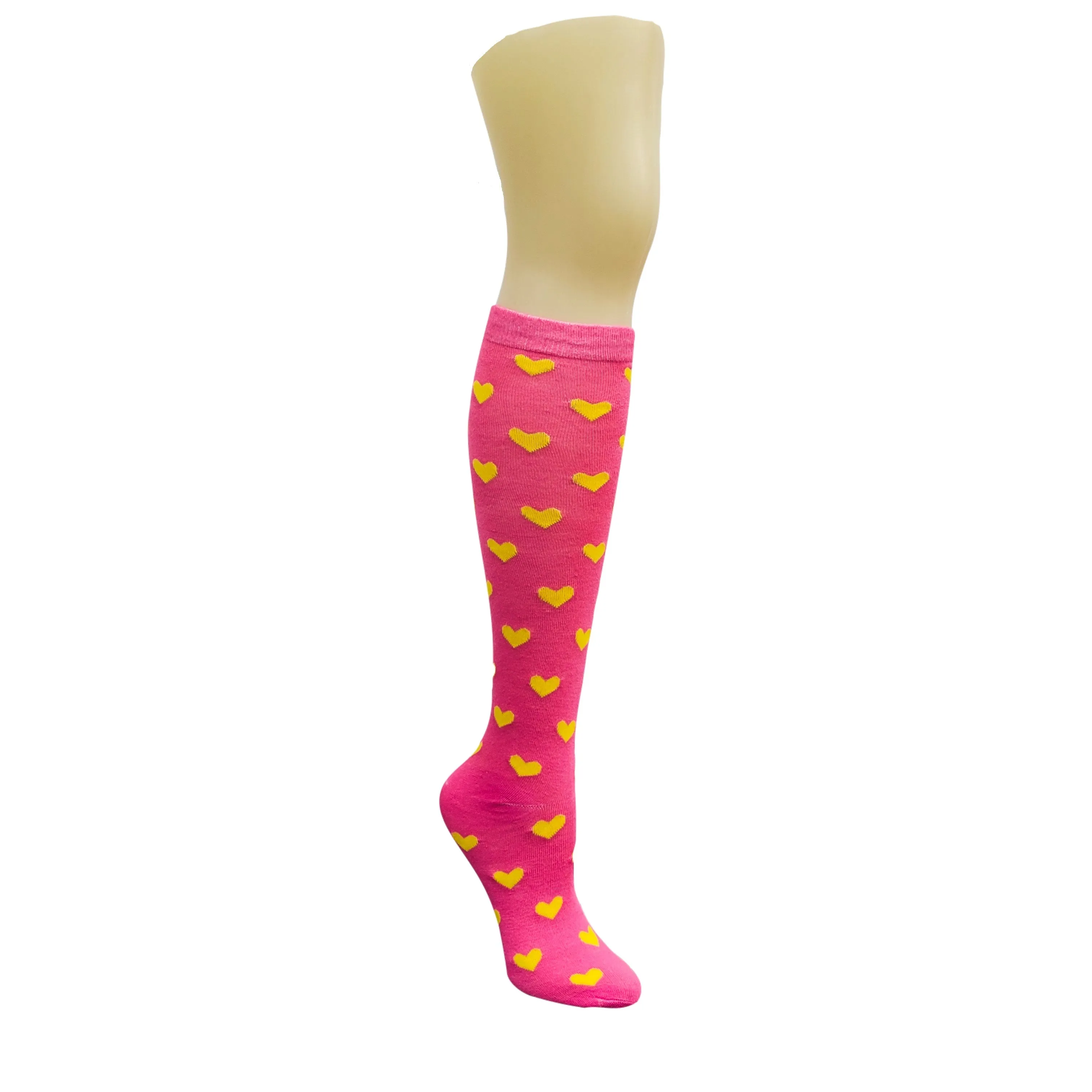 Heart Patterned Knee High Socks from the Sock Panda (Knee High)