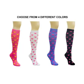 Heart Patterned Knee High Socks from the Sock Panda (Knee High)