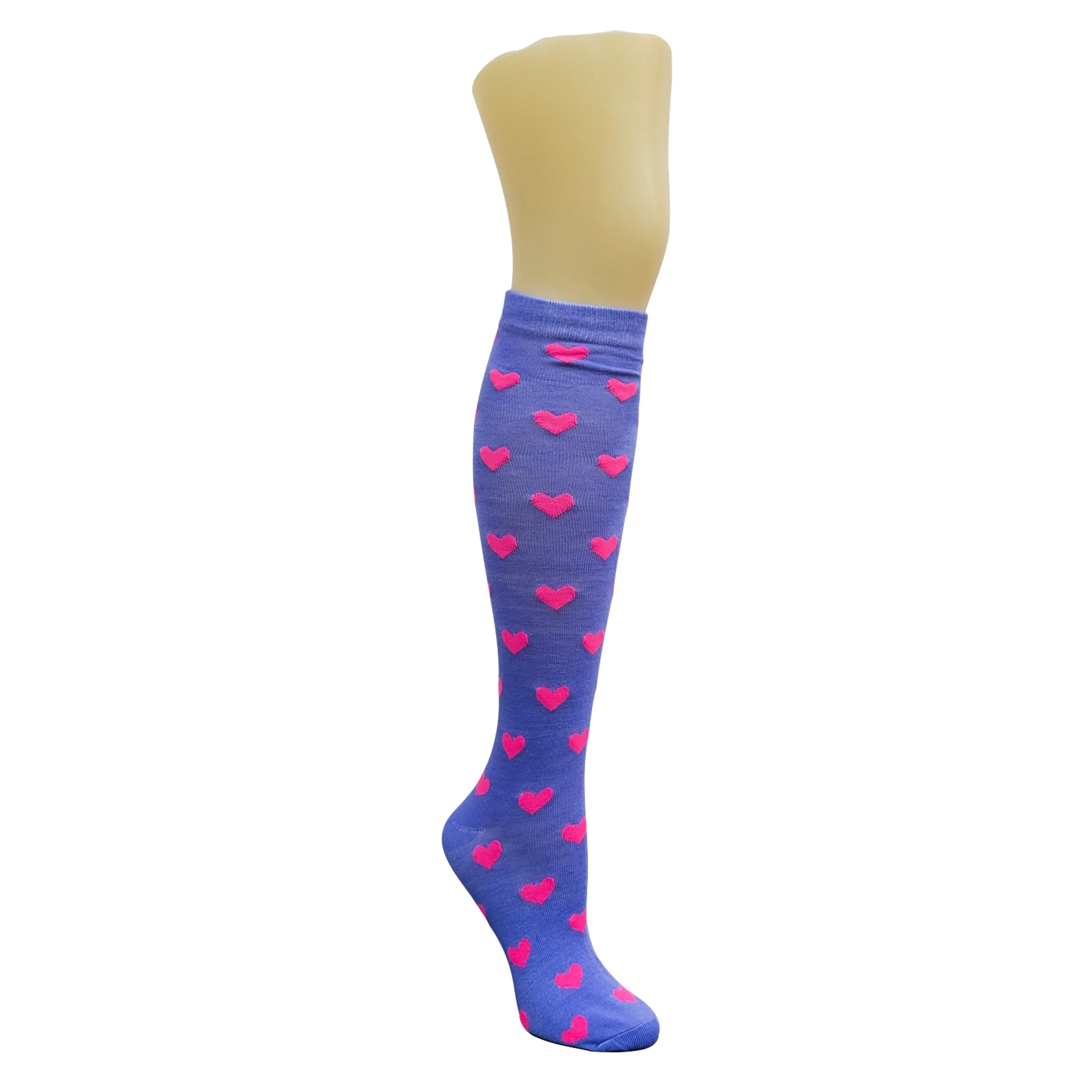 Heart Patterned Knee High Socks from the Sock Panda (Knee High)