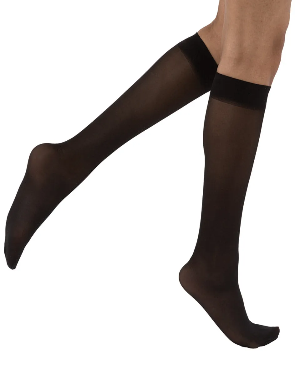 Juzo Naturally Sheer Compression Knee Highs Closed Toe 30-40 mmHg