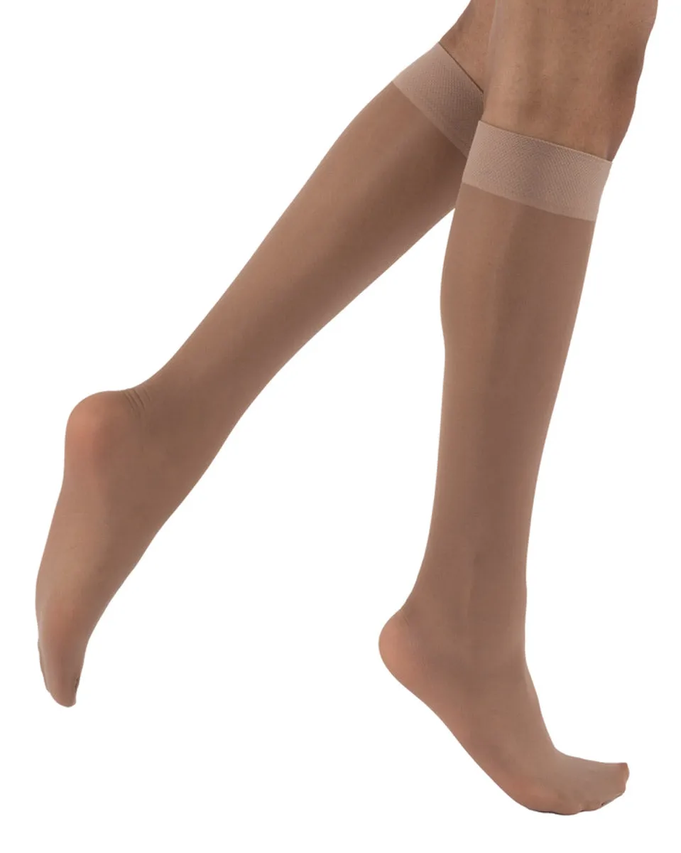 Juzo Naturally Sheer Compression Knee Highs Closed Toe 30-40 mmHg