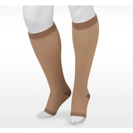 Juzo Soft Silver Knee High 30-40 mmHg, Open Toe