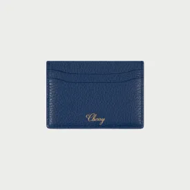 Leather Card Holder (Blue)