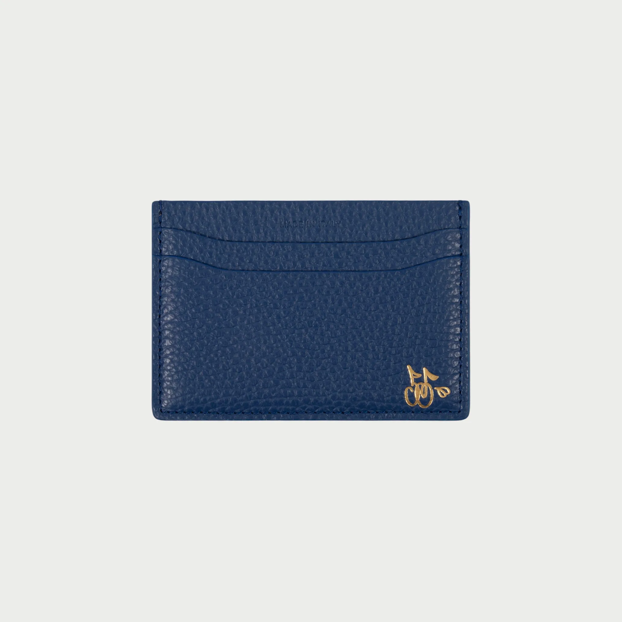 Leather Card Holder (Blue)