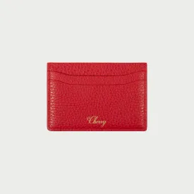 Leather Card Holder (Red)