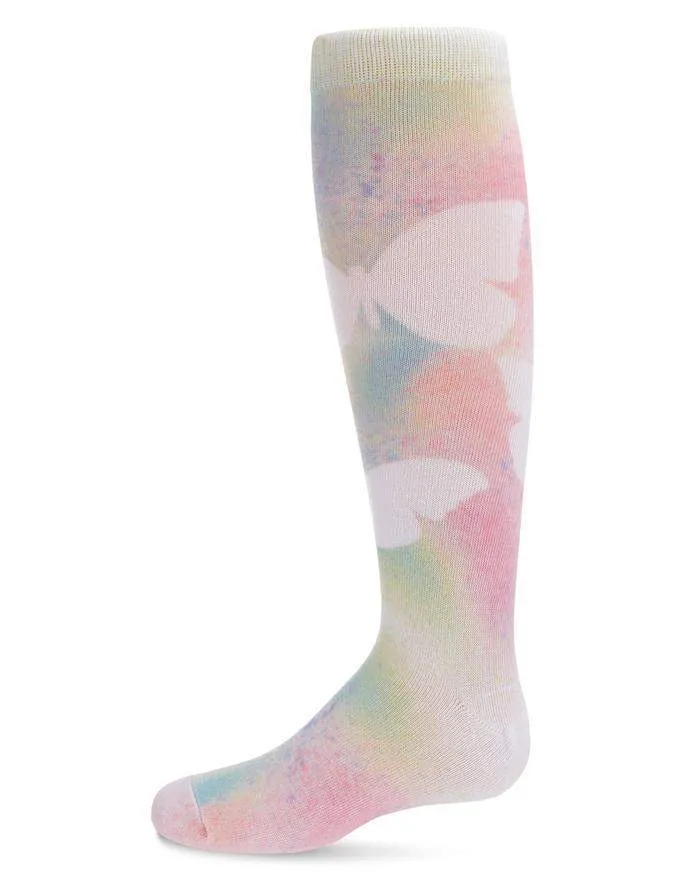 Memoi Pastel Butterfly Knee High